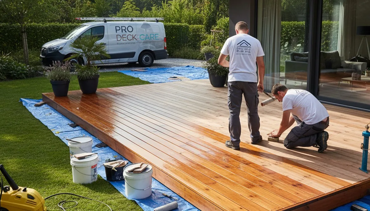 Deck staining service in Evansville, IN for durable wood protection and weather resistance