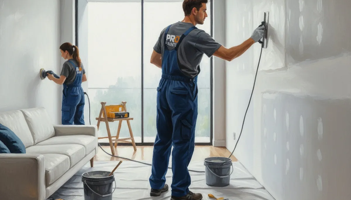 Drywall repair in Evansville, IN by Evansville Paint Pros for cracks, nail pops, and wall damage