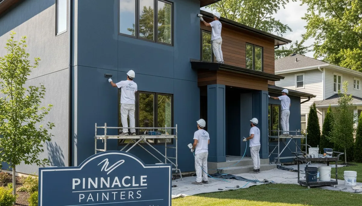 Exterior house painting in Evansville, IN by Evansville Paint Pros for curb appeal and weather protection