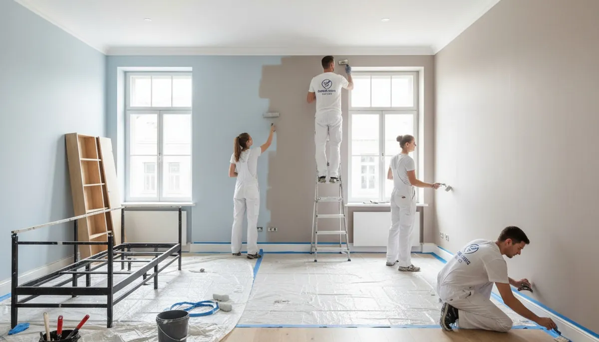 Interior house painting in Evansville, IN by Evansville Paint Pros for durable, beautiful walls