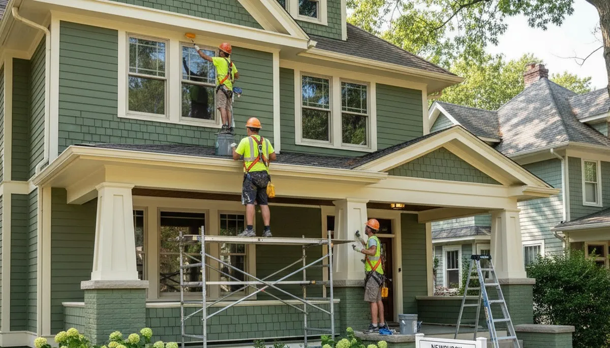Painting contractor in Evansville, IN providing professional interior and exterior house painting services