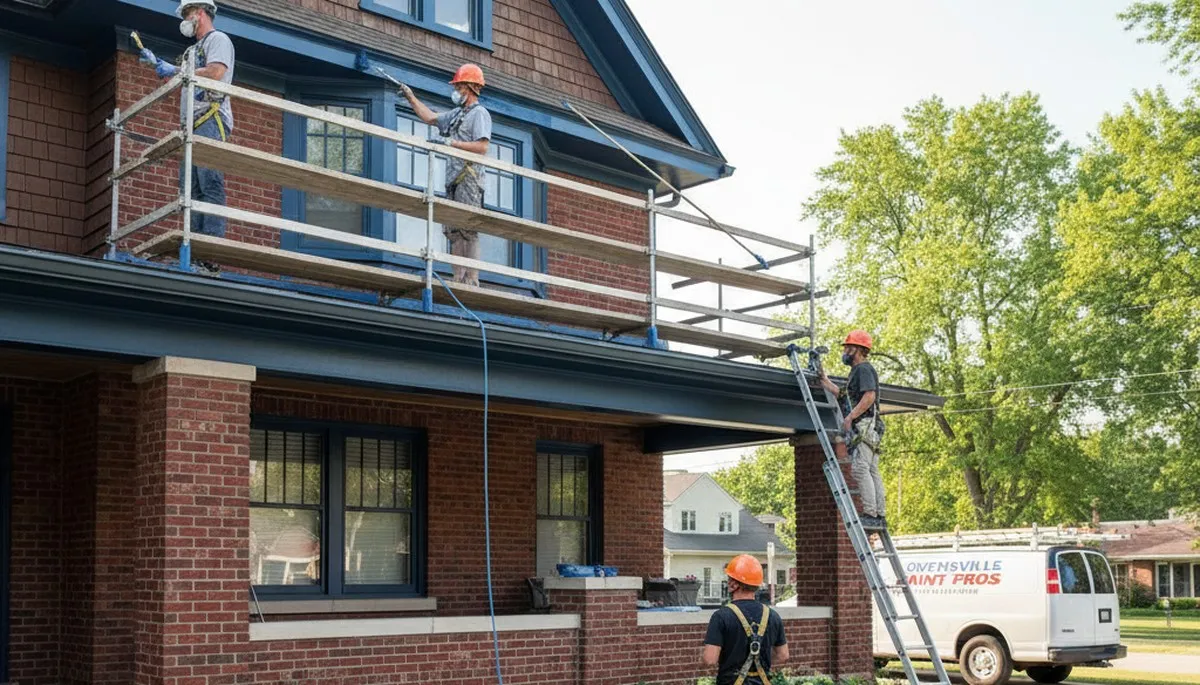 Painting contractor in Evansville, IN providing professional interior and exterior house painting services