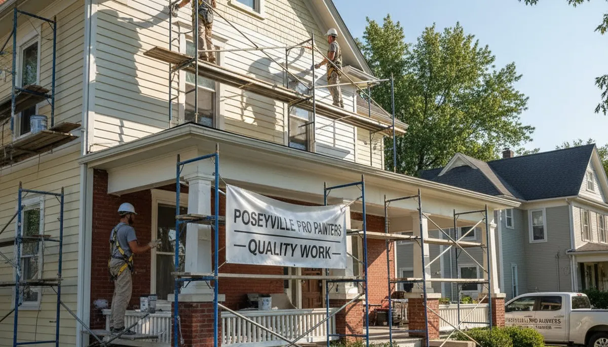 Painting contractor in Evansville, IN providing professional interior and exterior painting services