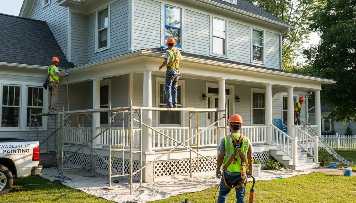 Interior painting project in Evansville, IN for a professional residential painting service